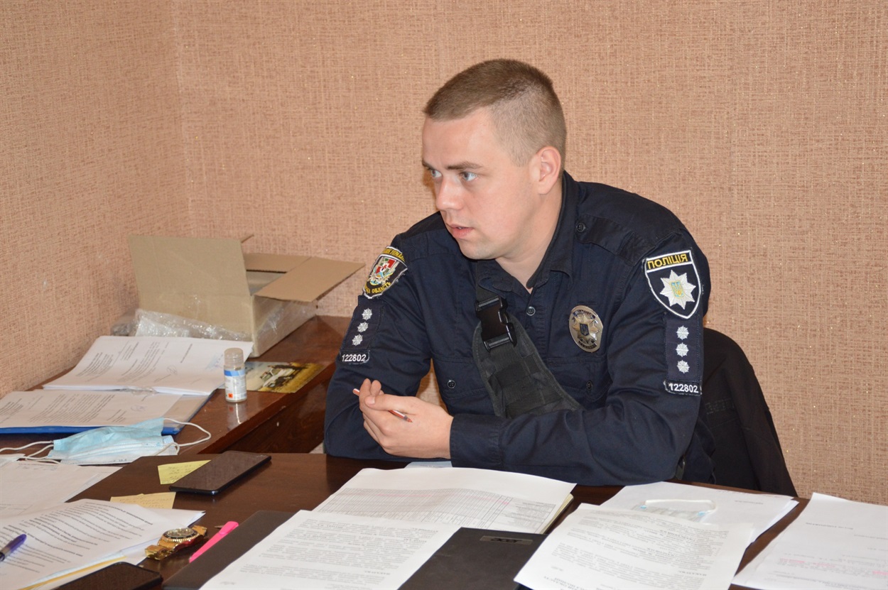 Начальник сектору дільничних офіцерів поліції Сватівського району Павло Зюзько