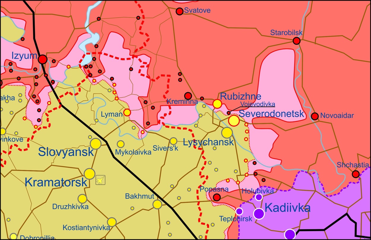 карта луганська область