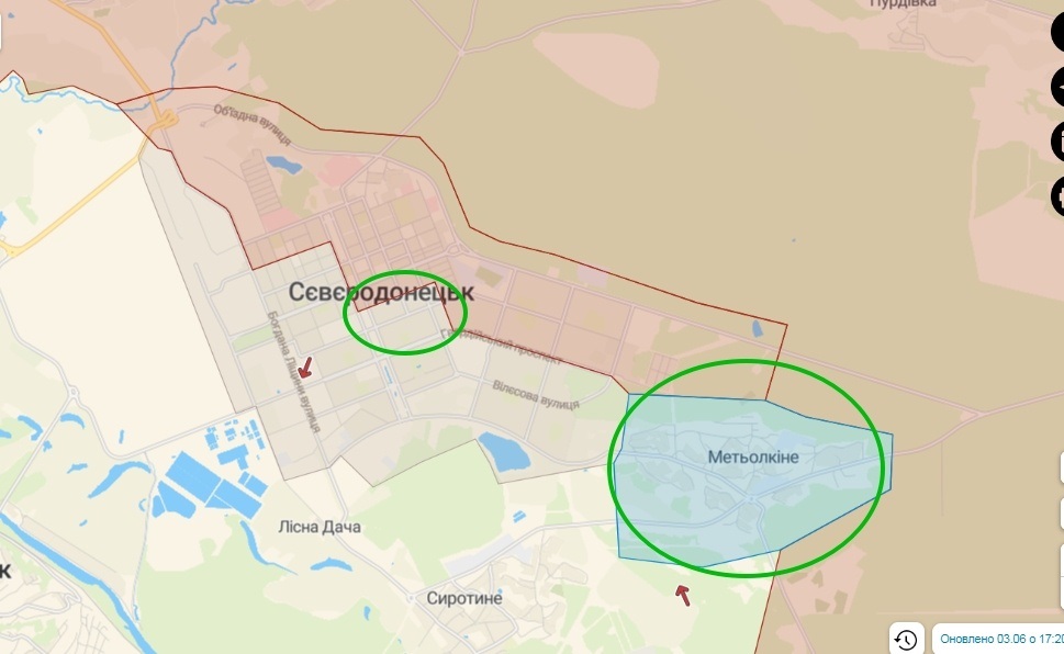 Мапа станом на 4 червня 2022