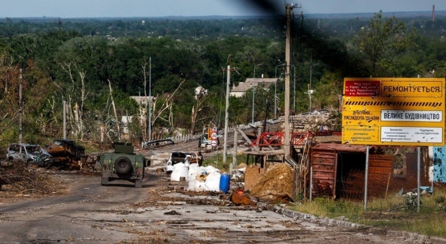 Пролетарський міст у червні 2022 року