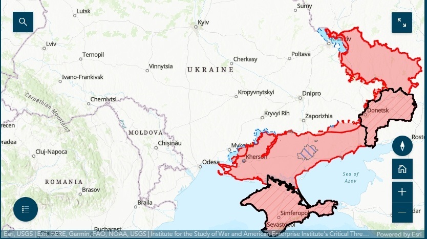 Карта бойових дій в Україні на 14.06.22