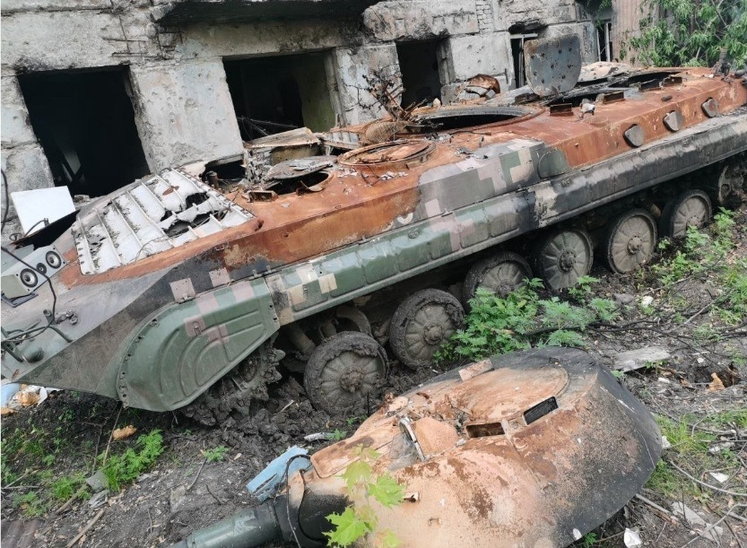 Українська БМП у Тошківці