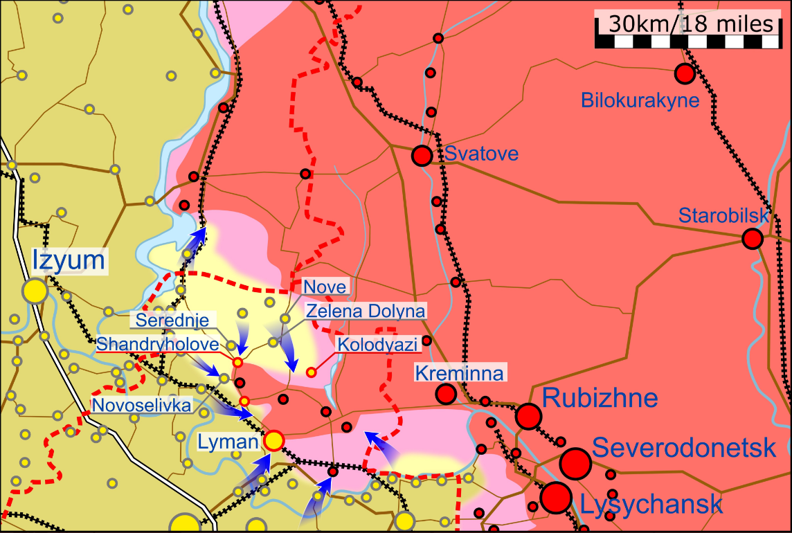 Карта бойових дій станом на 28.09.22