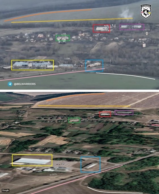 Зйомки бойових дій в селі Коломийчиха