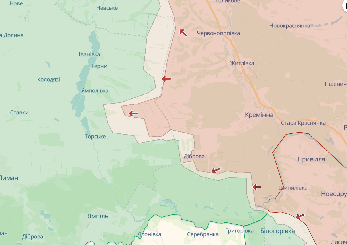 Наступи в районі Кремінної