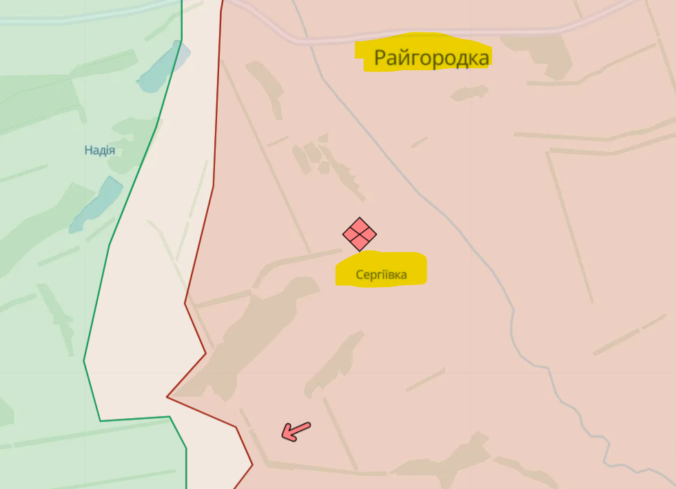 Бойові дії в районі Сергіївки та Райгородки