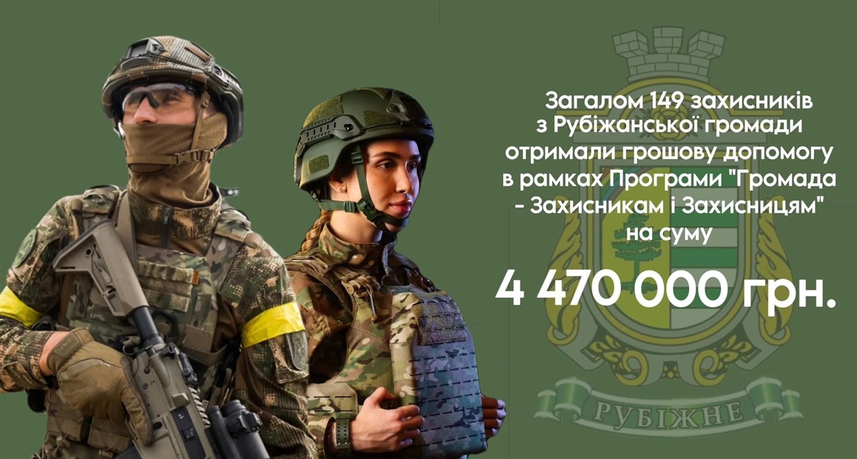 Рубіжанська громада на Луганщині надає фінансову підтримку захисникам-землякам, 08.12.2023