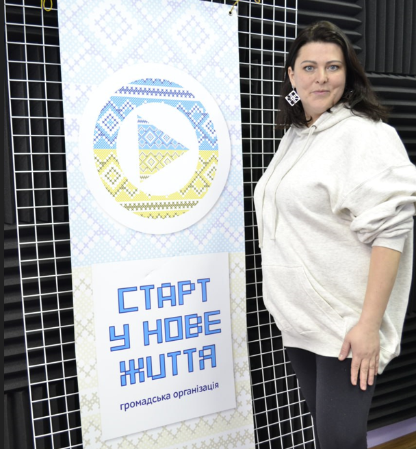 Переселенка з Луганщини Наталя Бєлімова Наталя допомагає ВПО на Волині, 10.04.2024